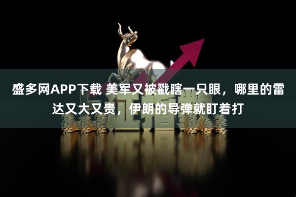 盛多网APP下载 美军又被戳瞎一只眼，哪里的雷达又大又贵，伊朗的导弹就盯着打